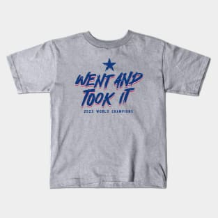 Texas Baseball Went And Took It Kids T-Shirt